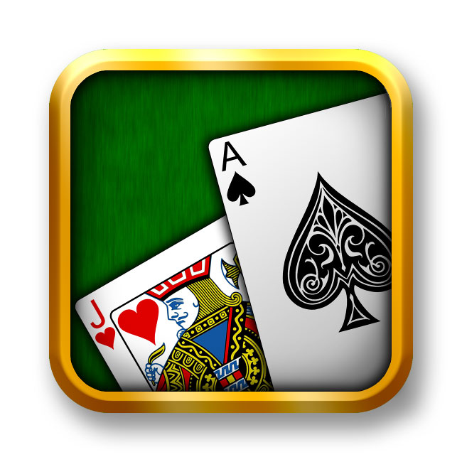 Freecell Solitaire Card Game On Green Background With Standard